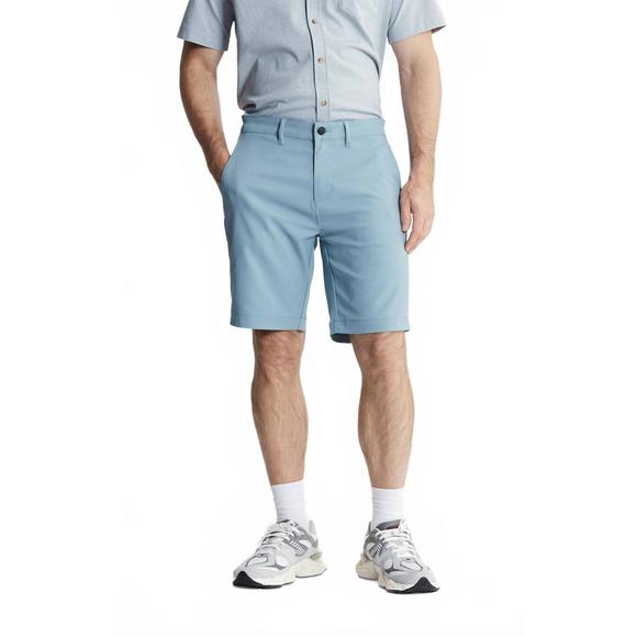NEW JACHS NEW YORK poly spandex performance tech short in light blue - Picture 1 of 5